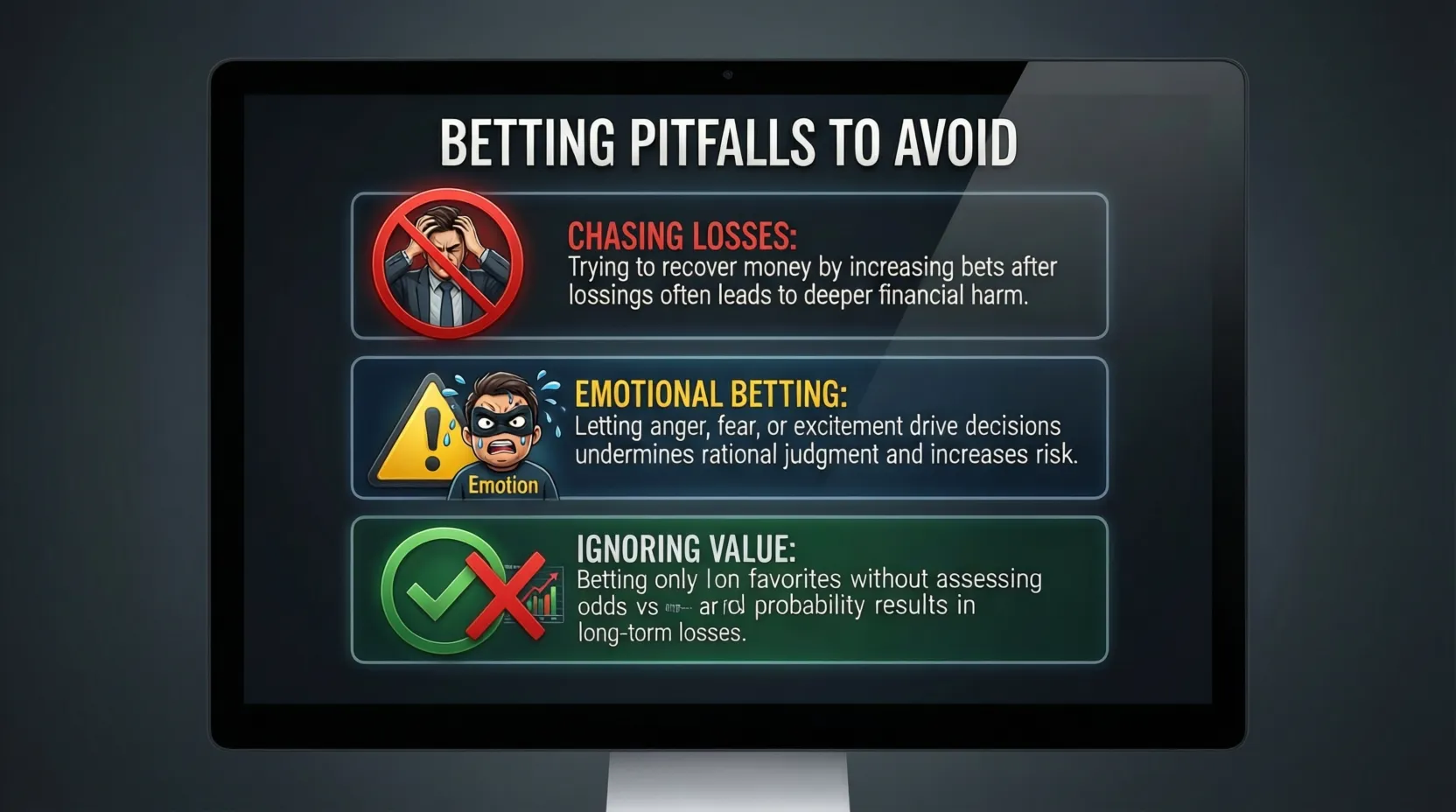 Señales de advertencia sobre errores comunes en apuestas deportivas