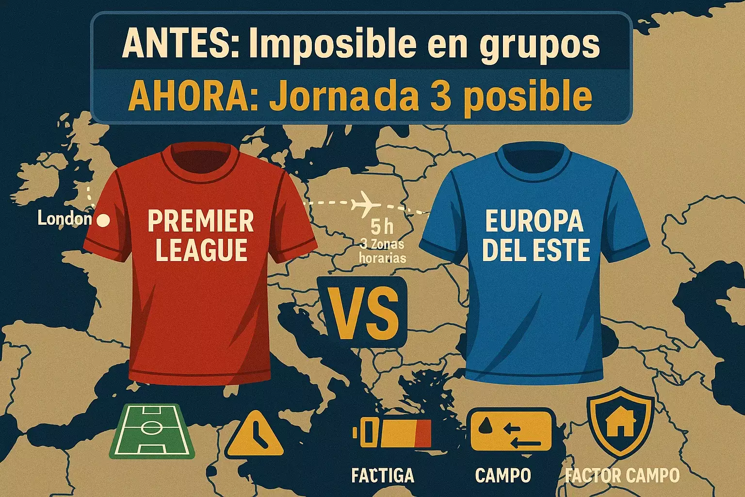 Partidos imposibles en formato antiguo ahora posibles en formato suizo mostrando grandes equipos Premier contra equipos pequeños Europa del Este con ventajas ocultas